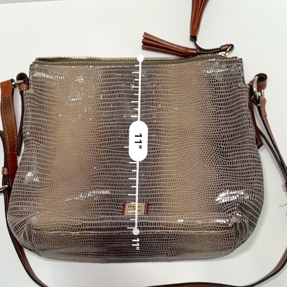 Dooney & Bourke snake skin bag with natural leather trim - Picture 13 of 13